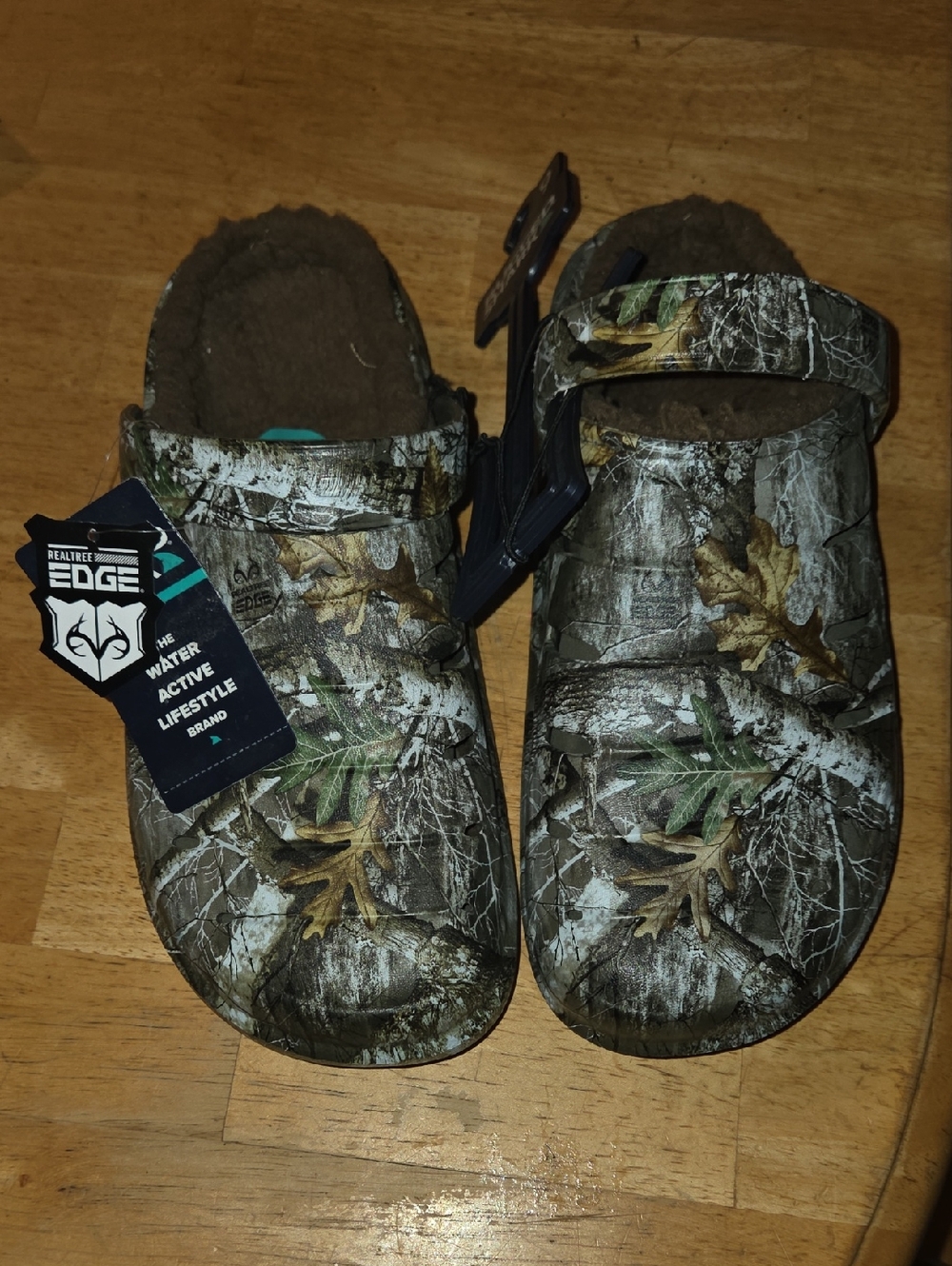 CROCS Classic Clog with Green and Brown Camouflage Print
